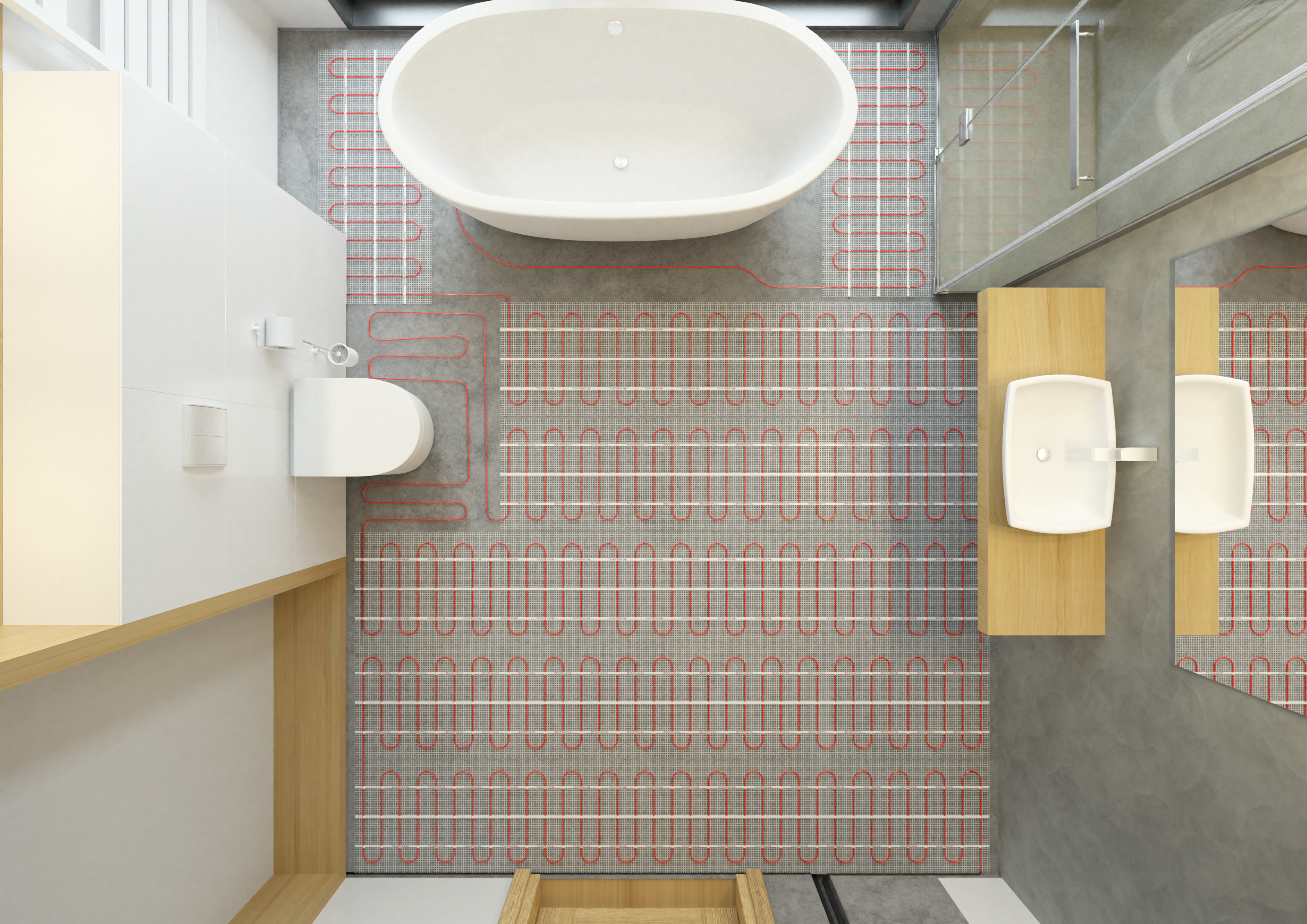 H2-Topná rohož (instalační set) 15m2 výkon 2250W