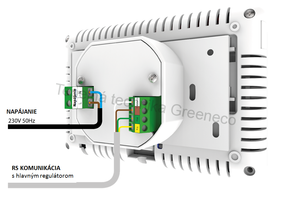 Kontrolní panel Tech M-9r pro spolupráci s lištou CS-L-9r - Česká verze
