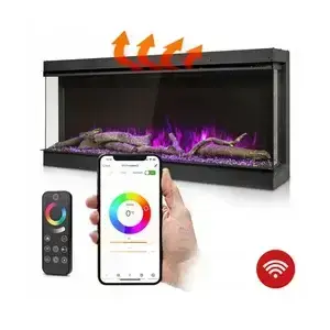 Elektrický krb Termofol TF-EF-3S-1050 - 1500 W Rozměr: 105 x 46 x 17,9 cm určený k vestavbě