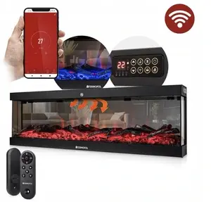 Elektrický krb na stěnu s WiFi Termofol Série TF-EF-1324-36 Rozměr 91,4 cm