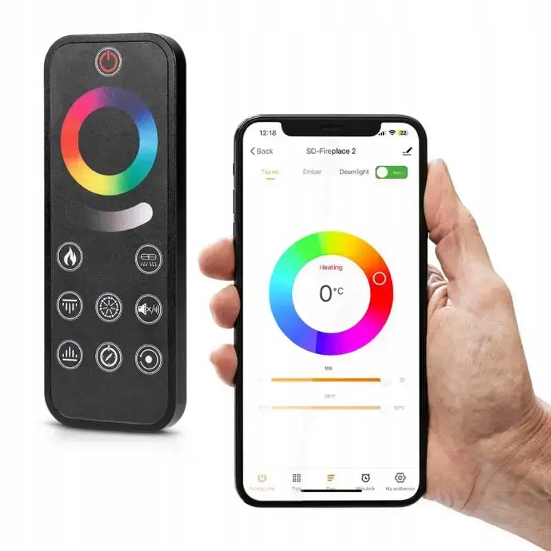 Elektrický krb Termofol TF-EF-3S-840 - 1500 W Rozměr: 84 x 46 x 17,9 cm určený k vestavbě